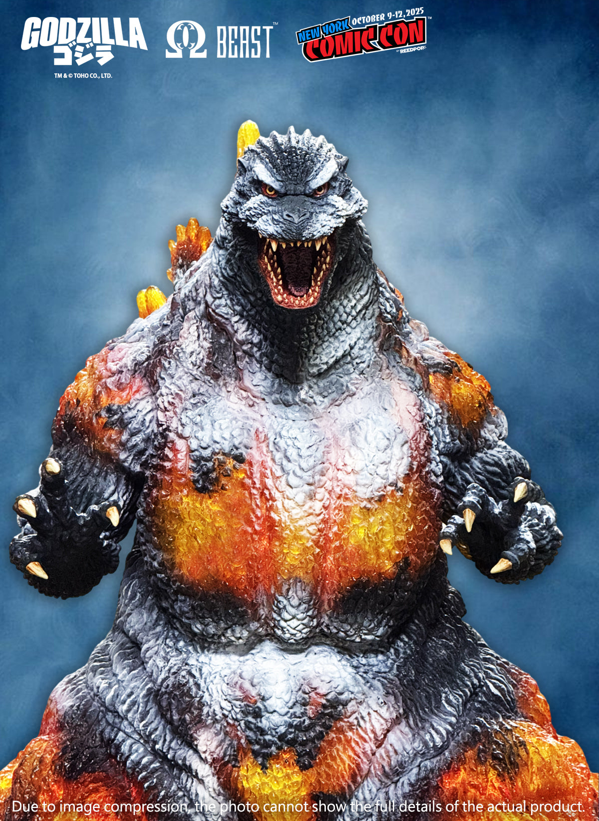 COMING SOON! NYCC 2025 Exclusive EZHobi Omega Beast Frozen Burning Godzilla 1995