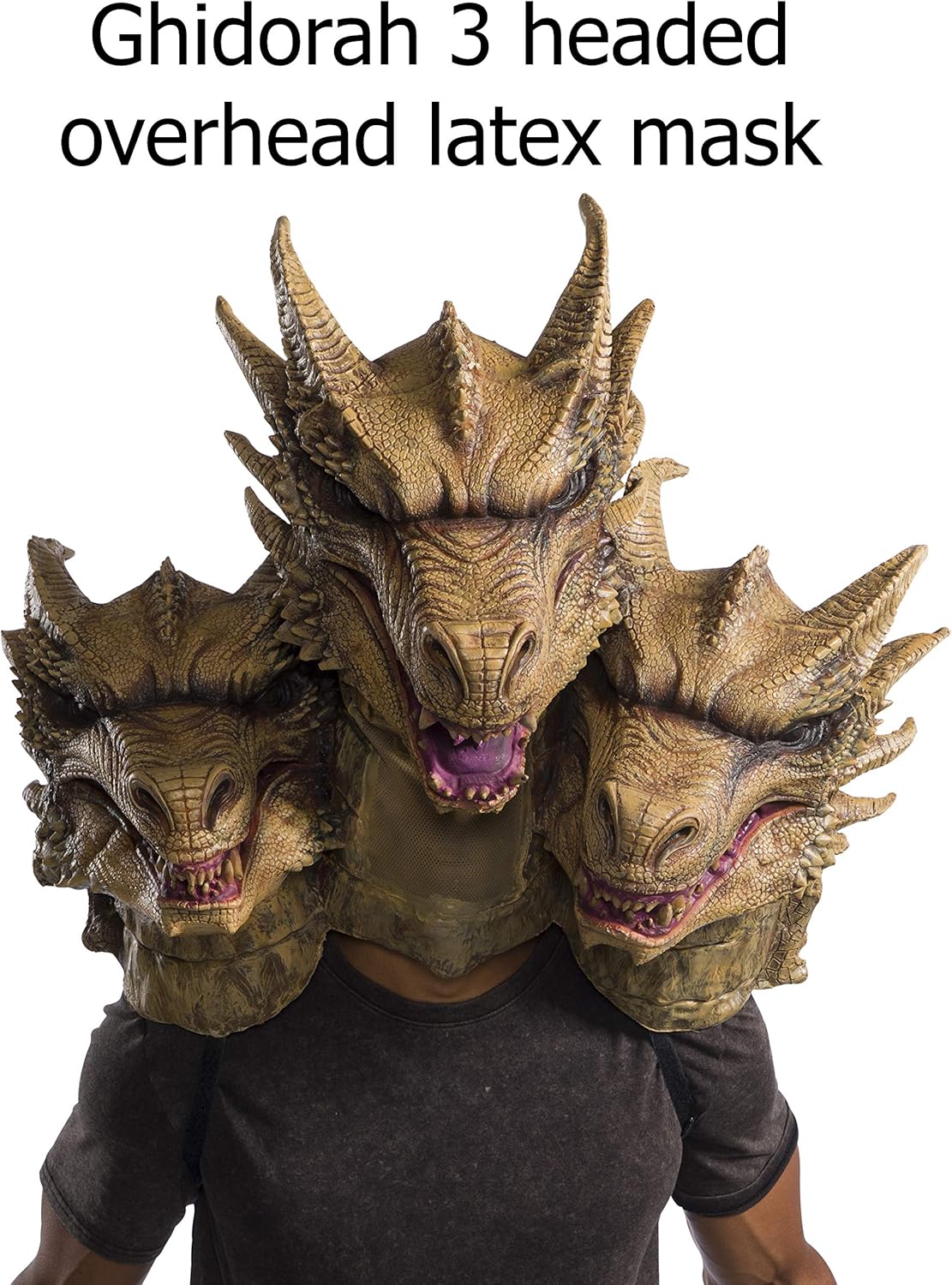 King Ghidorah Overhead Latex Mask