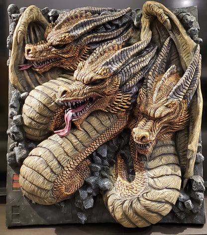 King Ghidorah Wall Breaker Giant 3D Display