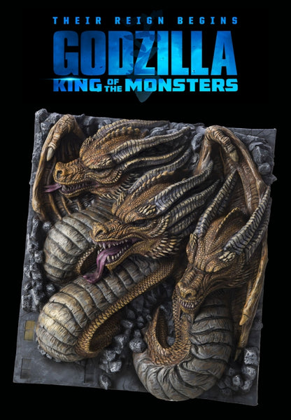 King Ghidorah Wall Breaker Giant 3D Display