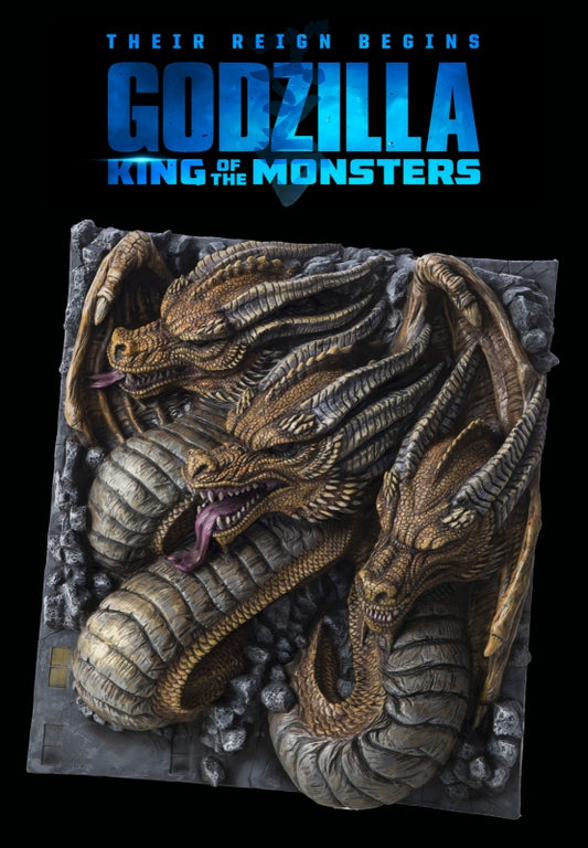 King Ghidorah Wall Breaker Giant 3D Display