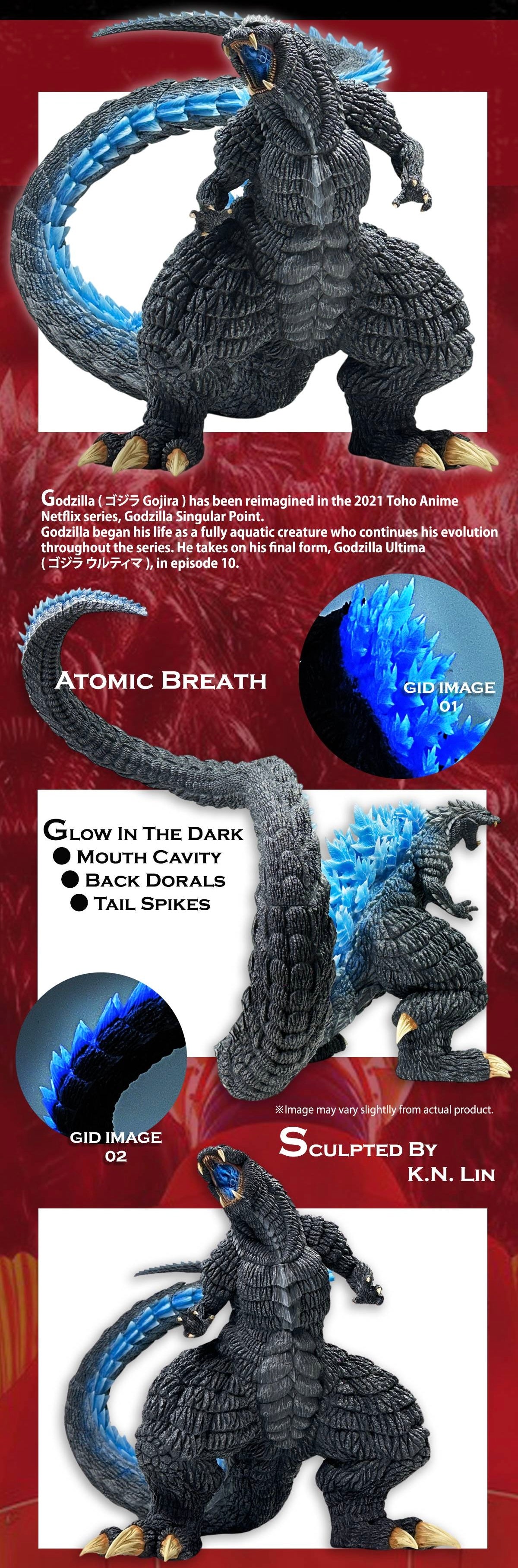 EZHobi Omega Beast Godzilla Ultima Heat Ray Glow in the Dark Version