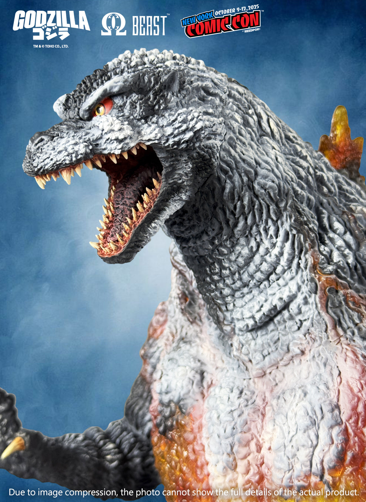 COMING SOON! NYCC 2025 Exclusive EZHobi Omega Beast Frozen Burning Godzilla 1995