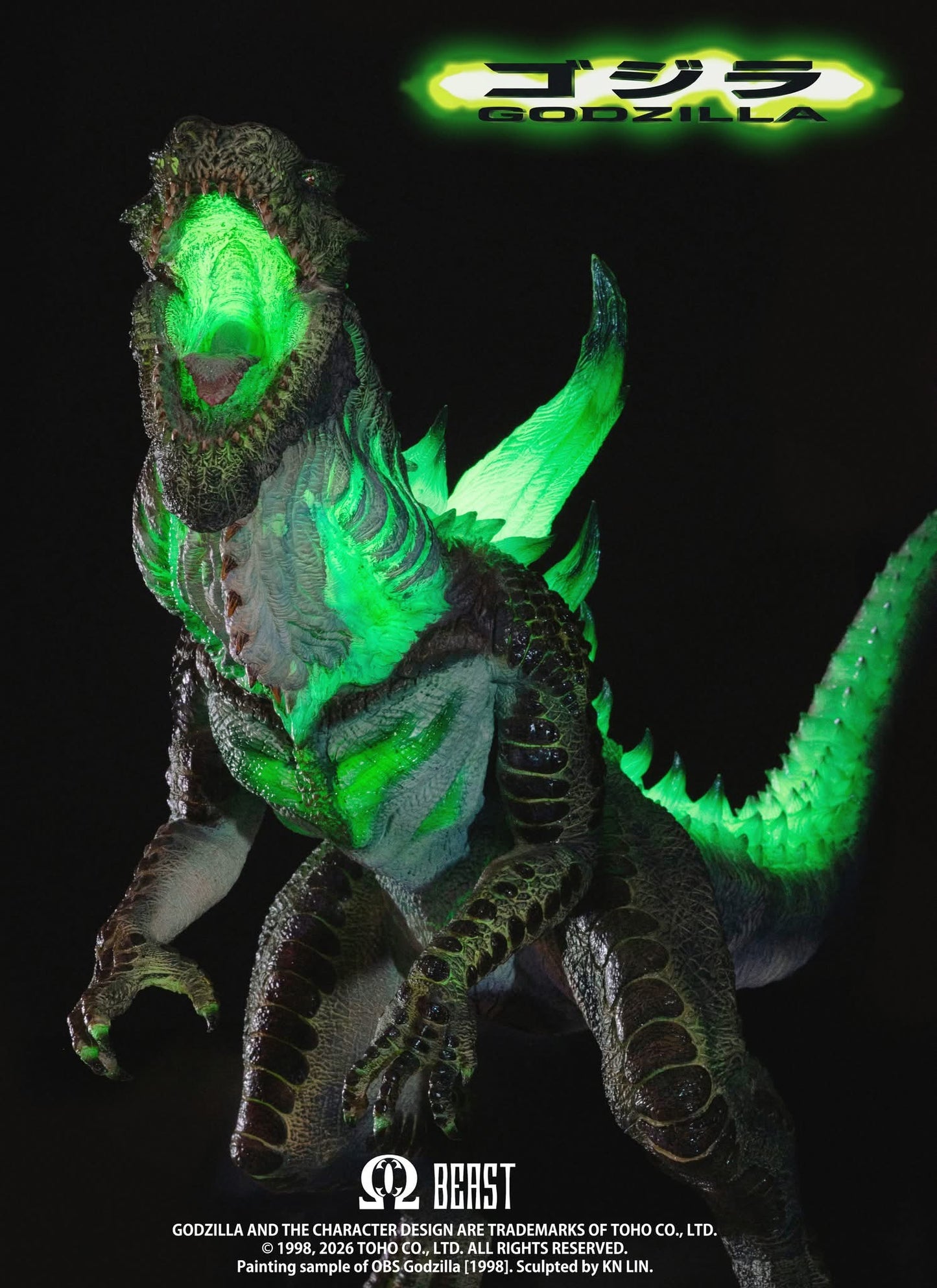 EZHobi Omega Beast Godzilla 1998 (custom painted kit from WF)