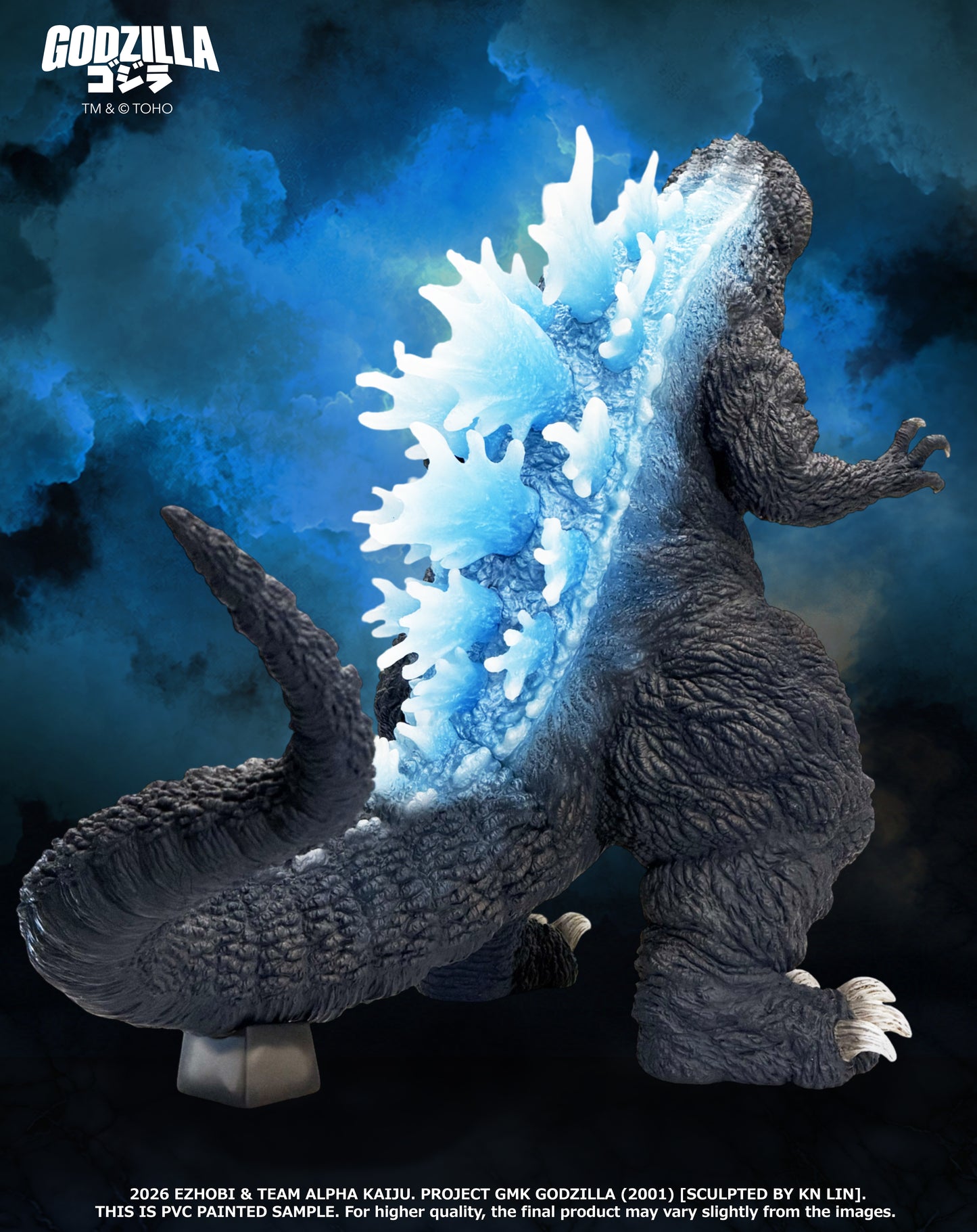 Alpha Kaiju GMK Godzilla 2001 Heat Ray - Glow in the Dark