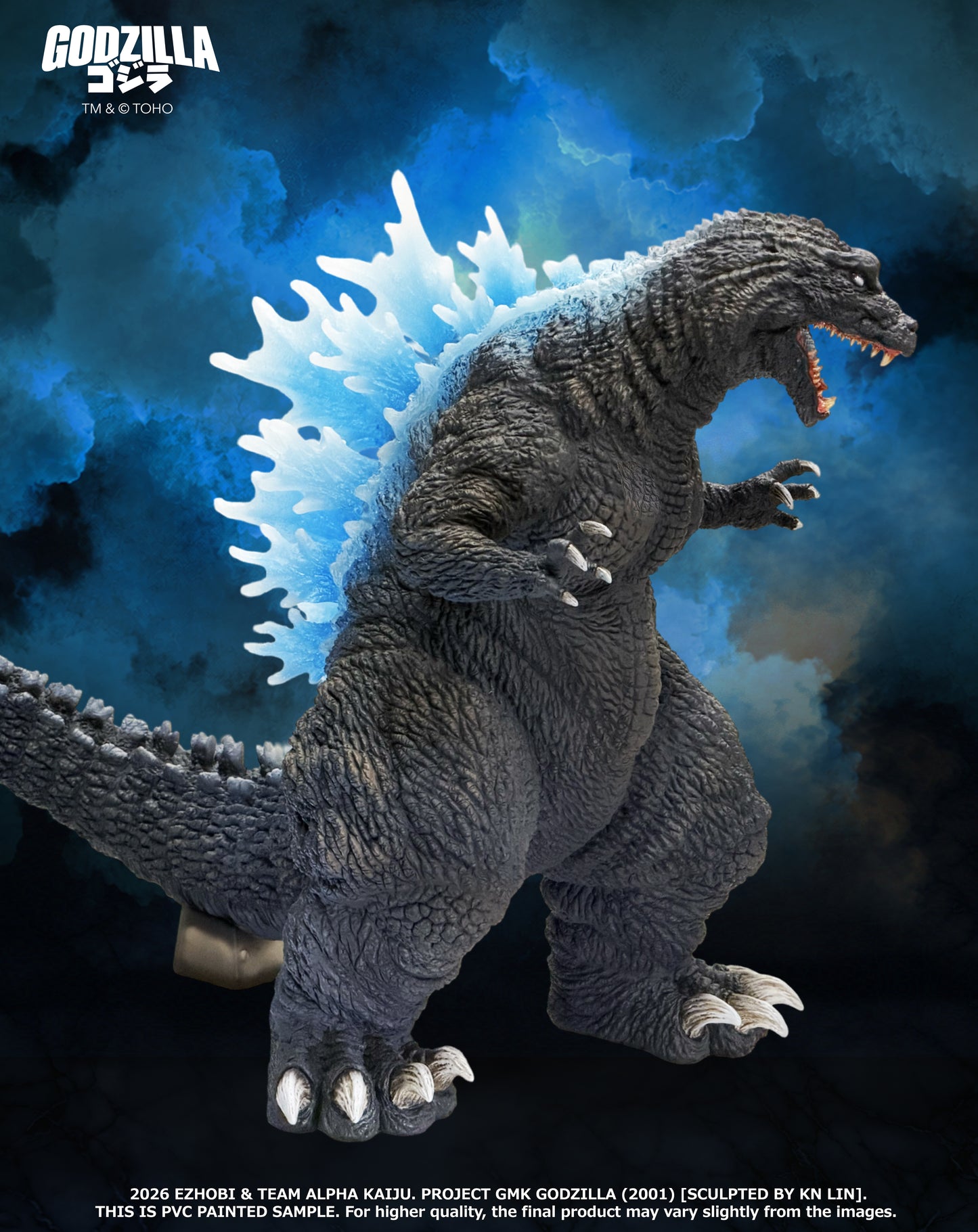 Alpha Kaiju GMK Godzilla 2001 Heat Ray - Glow in the Dark