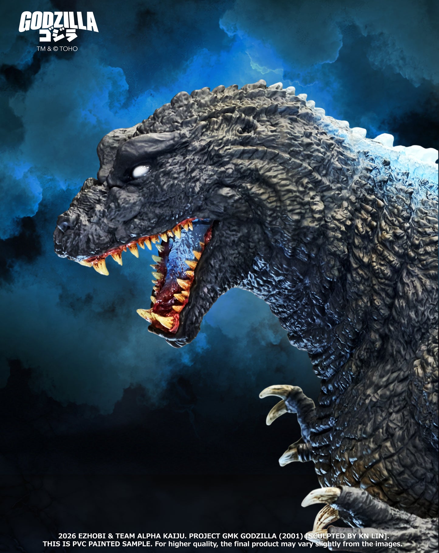 Alpha Kaiju GMK Godzilla 2001 Heat Ray - Glow in the Dark