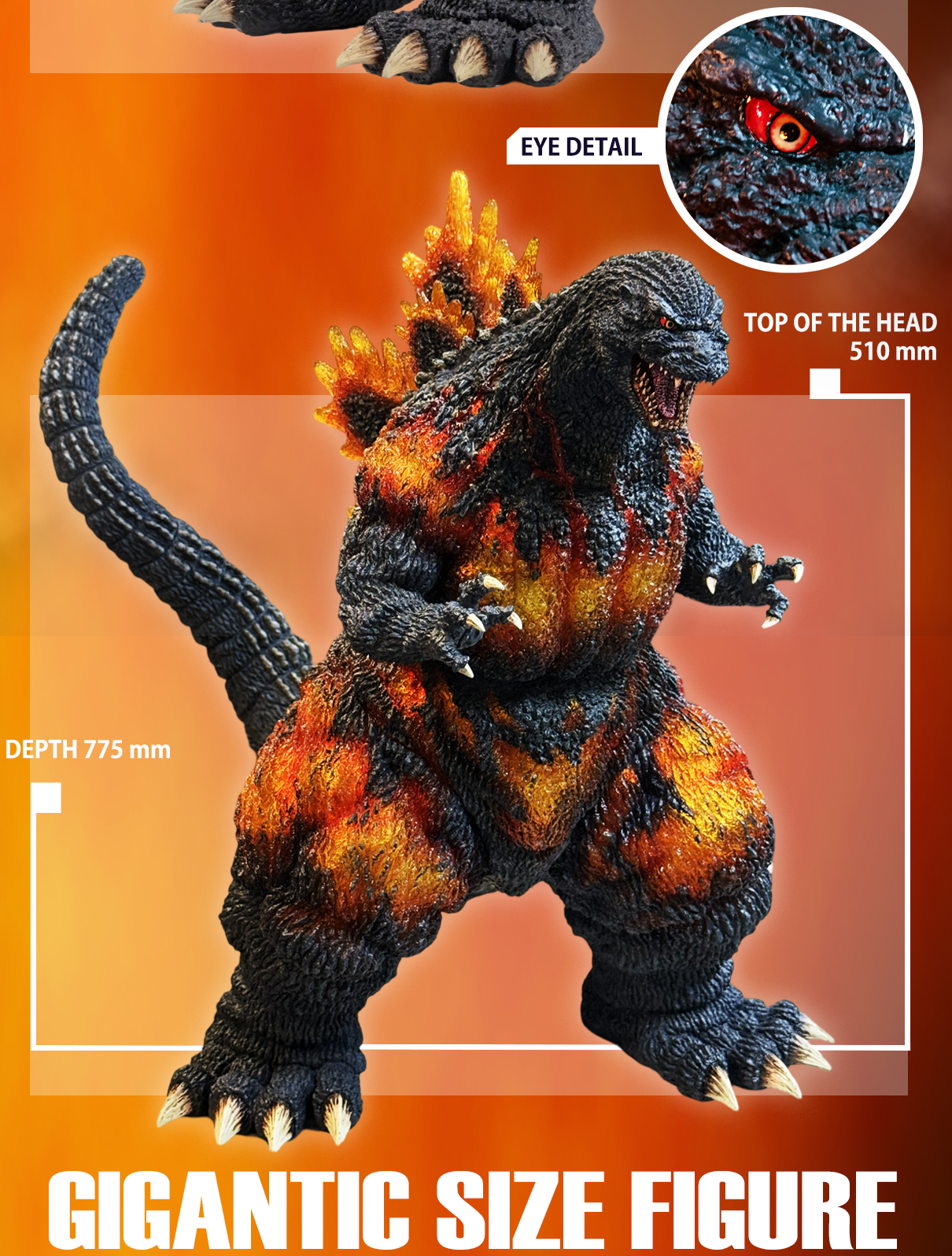 EZHobi Omega Beast Burning Godzilla 1995 OBS-012